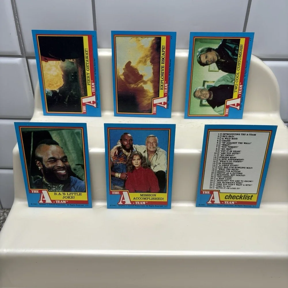1983‎ Topps A-Team Trading Cards VTG Complete 66 Base Card Set